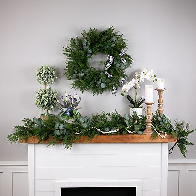 Northlight Eucalyptus and Mixed Pine Artificial Christmas Wreath