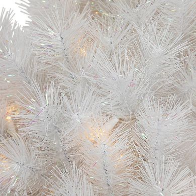 Northlight Pre-Lit White Alaskan Pine Artificial Christmas Wreath