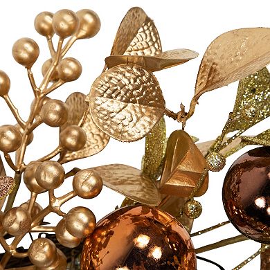 Northlight Ball Ornament Glittered Artificial Christmas Wreath