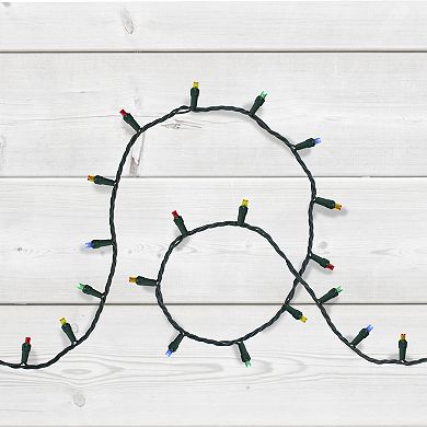 Northlight 200-Multi-Color LED Wide Angle Christmas Lights