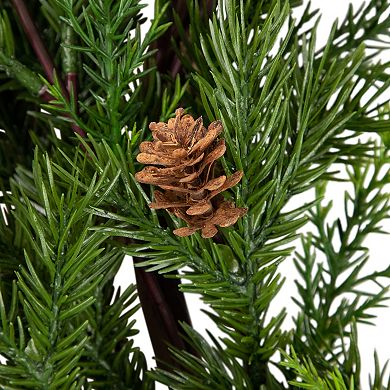 Northlight Cypress and Pine Cone Artificial Christmas Wreath