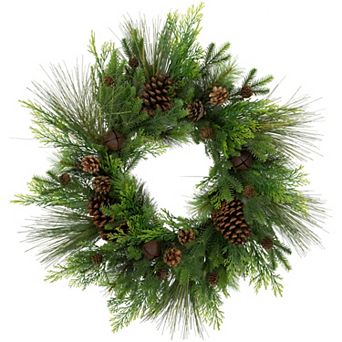 Northlight Real Touch™️ Pinecones & Jingle Bells Artificial Christmas Wreath