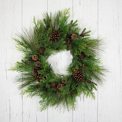 Northlight Real Touch™️ Pinecones & Jingle Bells Artificial Christmas Wreath