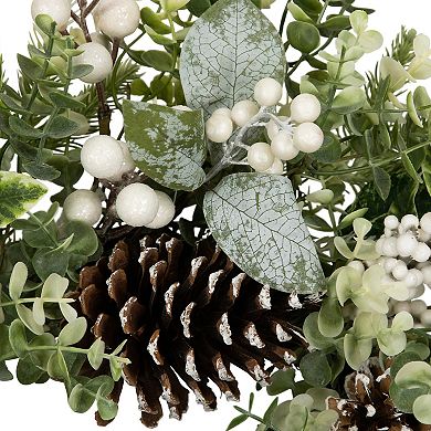 Northlight Real Touch™️ Frosted Pinecones & Berries Artificial Christmas Wreath