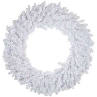 Northlight Pre-Lit White Pine Battery Operated Artificial Christmas Wreath