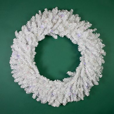 Northlight Pre-Lit White Pine Battery Operated Artificial Christmas Wreath