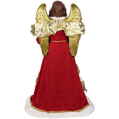 Northlight Red and Green Angel Christmas Tree Topper