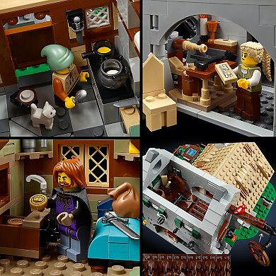 LEGO Icons Medieval Town Square Build and Display Castle Set 10332 Building Kit (3304 pieces)