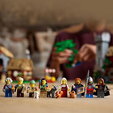 LEGO Icons Medieval Town Square Build and Display Castle Set 10332 Building Kit (3304 pieces)