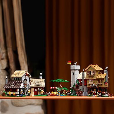 LEGO Icons Medieval Town Square Build and Display Castle Set 10332 Building Kit (3304 pieces)