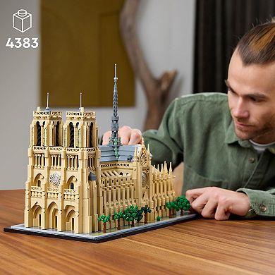 LEGO Architecture Notre-Dame de Paris Replica Build and Display Set 21061 Building Kit (4383 pieces)