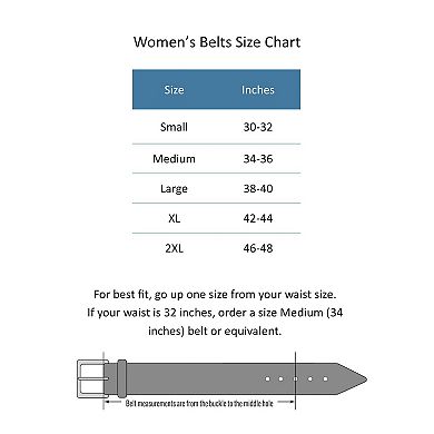 CTM Women's Skinny 1/2 Inch Dress Belt (Pack of 2 Colors)