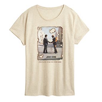 Women's Pink Floyd Wish You Were Here Burnt Graphic Tee