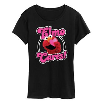 Women's Sesame Street Elmo Cares Graphic Tee