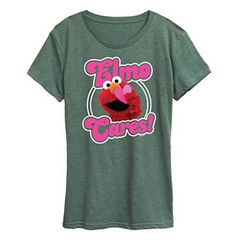Women's Sesame Street Elmo Cares Graphic Tee