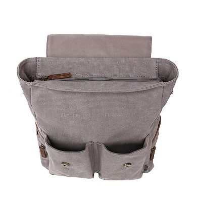 Tsd Brand Antona Flap Canvas Backpack