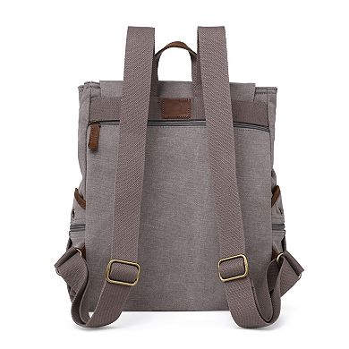 Tsd Brand Antona Flap Canvas Backpack