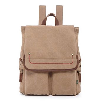 Tsd Brand Antona Flap Canvas Backpack