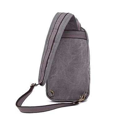 Tsd Brand Turtle Ridge Canvas Sling Bag