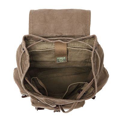 Tsd Brand Silent Trail Canvas Backpack