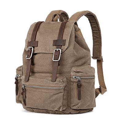 Tsd Brand Silent Trail Canvas Backpack