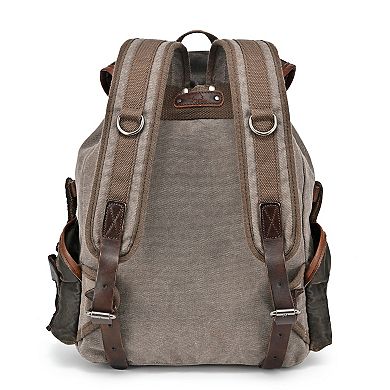 Tsd Brand Tapa Two-tone Leather Backpack