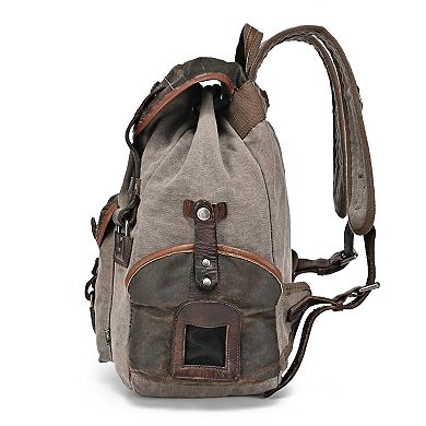 Tsd Brand Tapa Two-tone Leather Backpack