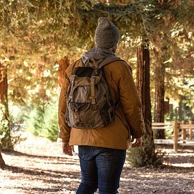 Tsd Brand Tapa Two-tone Leather Backpack