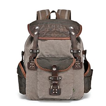 Tsd Brand Tapa Two-tone Leather Backpack