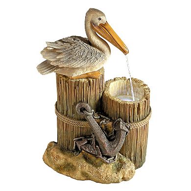 Pelican's Seashore Roost Sculptural Fountain