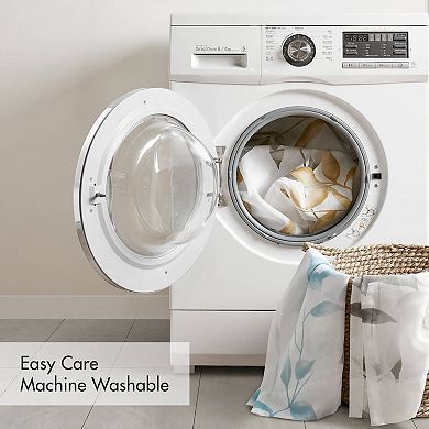 Madison Park Vera 2-Pack Sheer Burnout Printed Grommets Curtain Panels