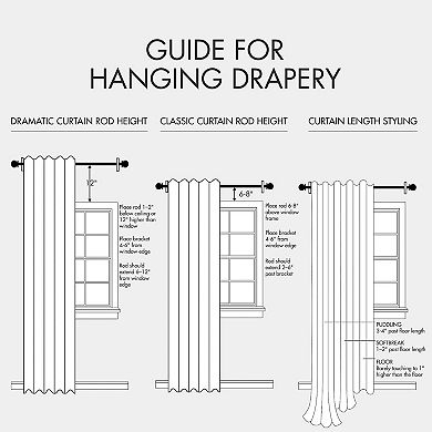 Madison Park Vera 2-Pack Sheer Burnout Printed Grommets Curtain Panels