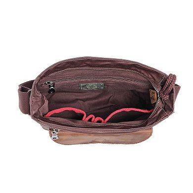 Tsd Brand Urban Light Coated Canvas Crossbody