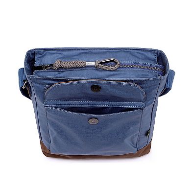 Tsd Brand Urban Light Coated Canvas Crossbody