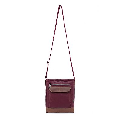 Tsd Brand Urban Light Coated Canvas Crossbody