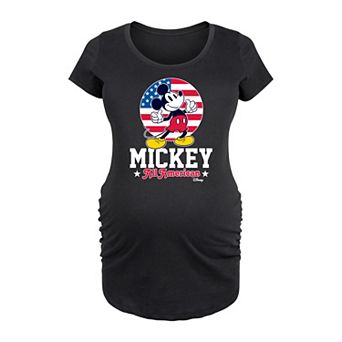 Disney's Mickey Mouse Maternity All American Graphic Tee