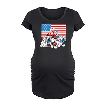 Disney's Mickey Mouse & Friends Maternity Flag Graphic Tee