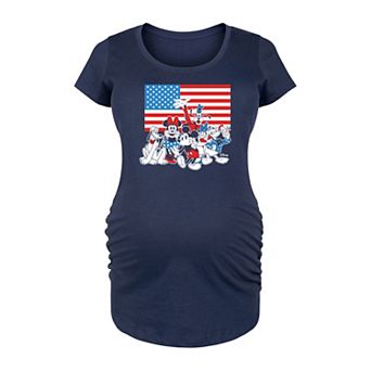 Disney's Mickey Mouse & Friends Maternity Flag Graphic Tee