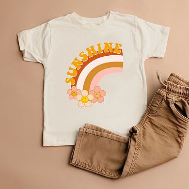 Sunshine Rainbow Toddler Short Sleeve Graphic Tee