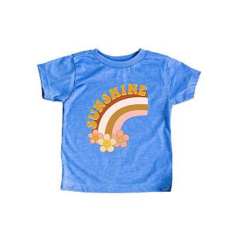 Sunshine Rainbow Toddler Short Sleeve Graphic Tee