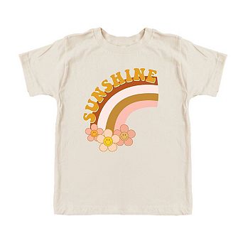 Sunshine Rainbow Toddler Short Sleeve Graphic Tee