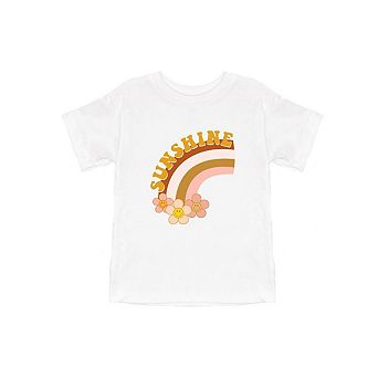 Sunshine Rainbow Toddler Short Sleeve Graphic Tee