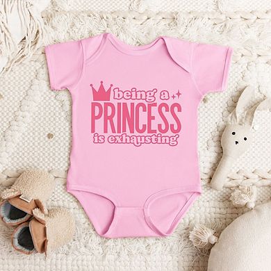 Being A Princess Is Exhausting Baby Bodysuit