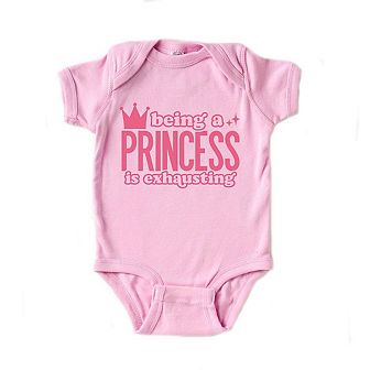 Being A Princess Is Exhausting Baby Bodysuit