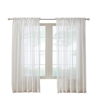 Rod Pocket Light Filtering Style Allows Natural Light Flow Curtain Panel
