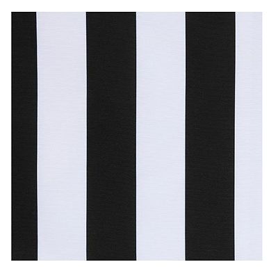 Coastal Stripe Uv Protected Printed Top Panel With 8 Gun Metal Grommets