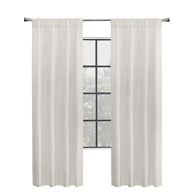 Habitat Mulberry Light Filtering Back Tab Curtain - 54x84", White