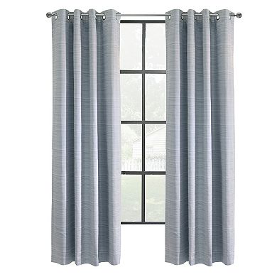 Thermaplus Solstice Room Darkening Grommet Curtain - 52x95", Navy