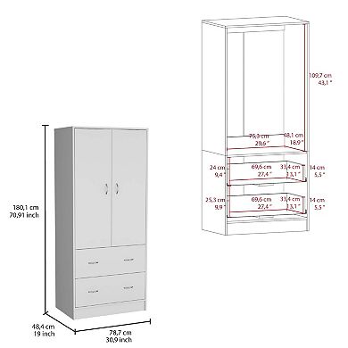 Taly 2doors 2drawers Armoire