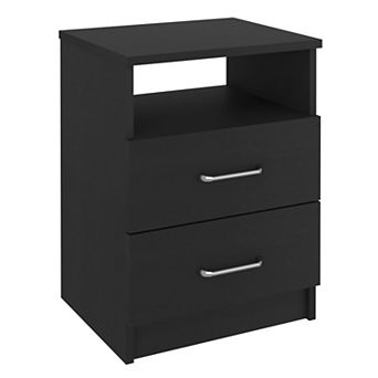 Napoles Nightstand, Superior Top, Two Drawers, One Shelf